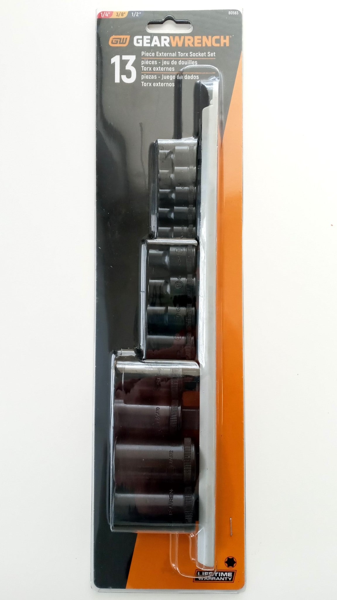 GearWrench 13-Piece 1/4", 3/8", & 1/2" Drive External Torx Socket Set 80583