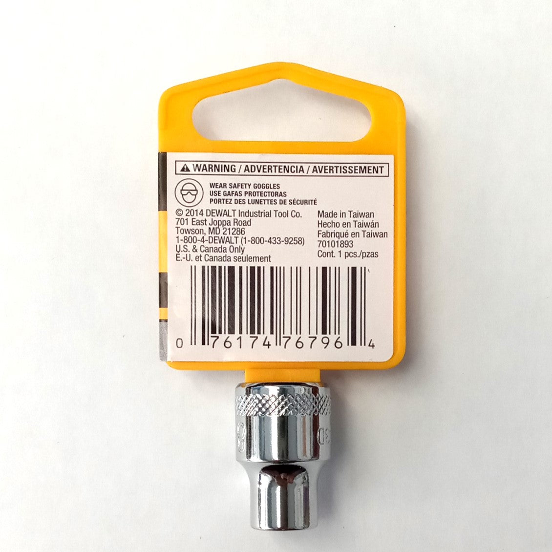 DeWalt 8mm Socket 6 Point 1/4" Drive DWMT863030SP