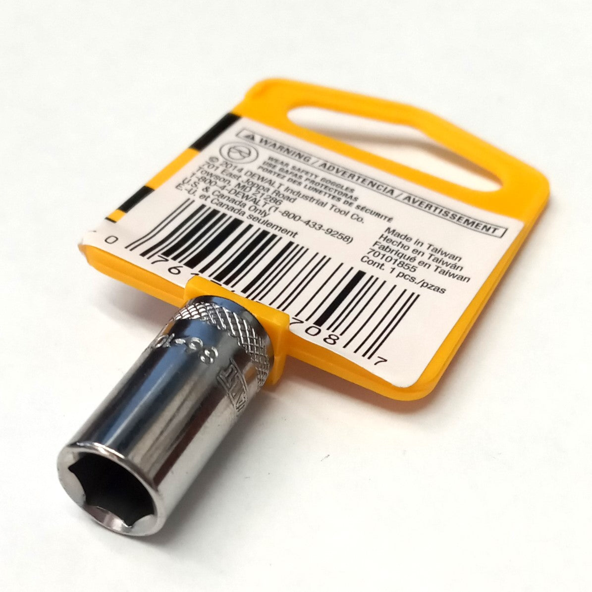 DeWalt 8mm Socket 6-Point 1/4" Drive DWMT861050SP
