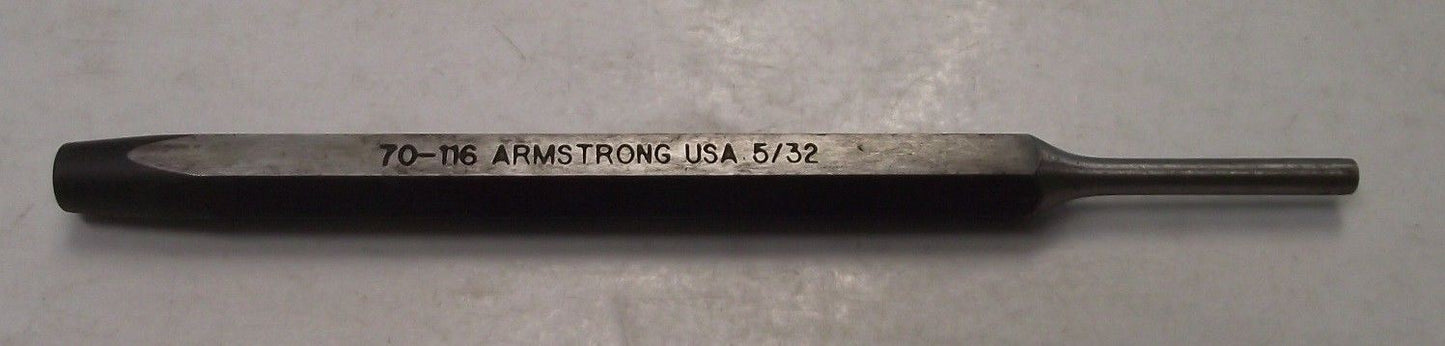 GearWrench 70-116G 5/32" x 5/16" x 5" Tool Steel Pin Punch USA