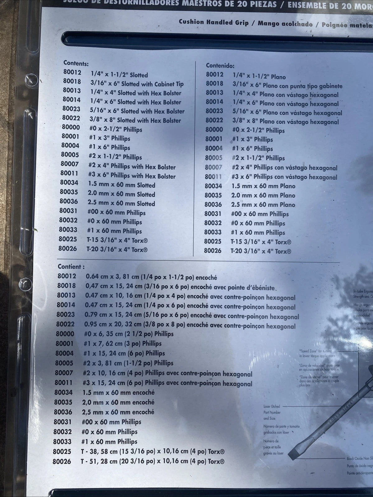 GearWrench 20 Pc. Master Red Black Screwdriver Set Slotted Phillips Torx 80066