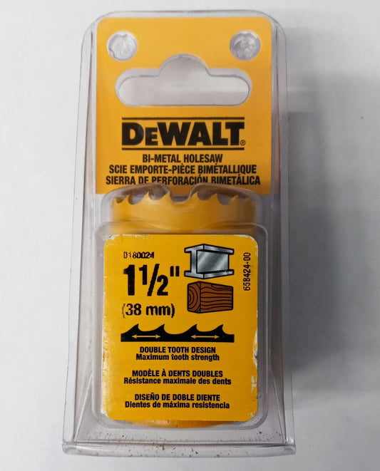 DeWalt D180024 1-1/2" (38mm) Bi-Metal Hole saw USA