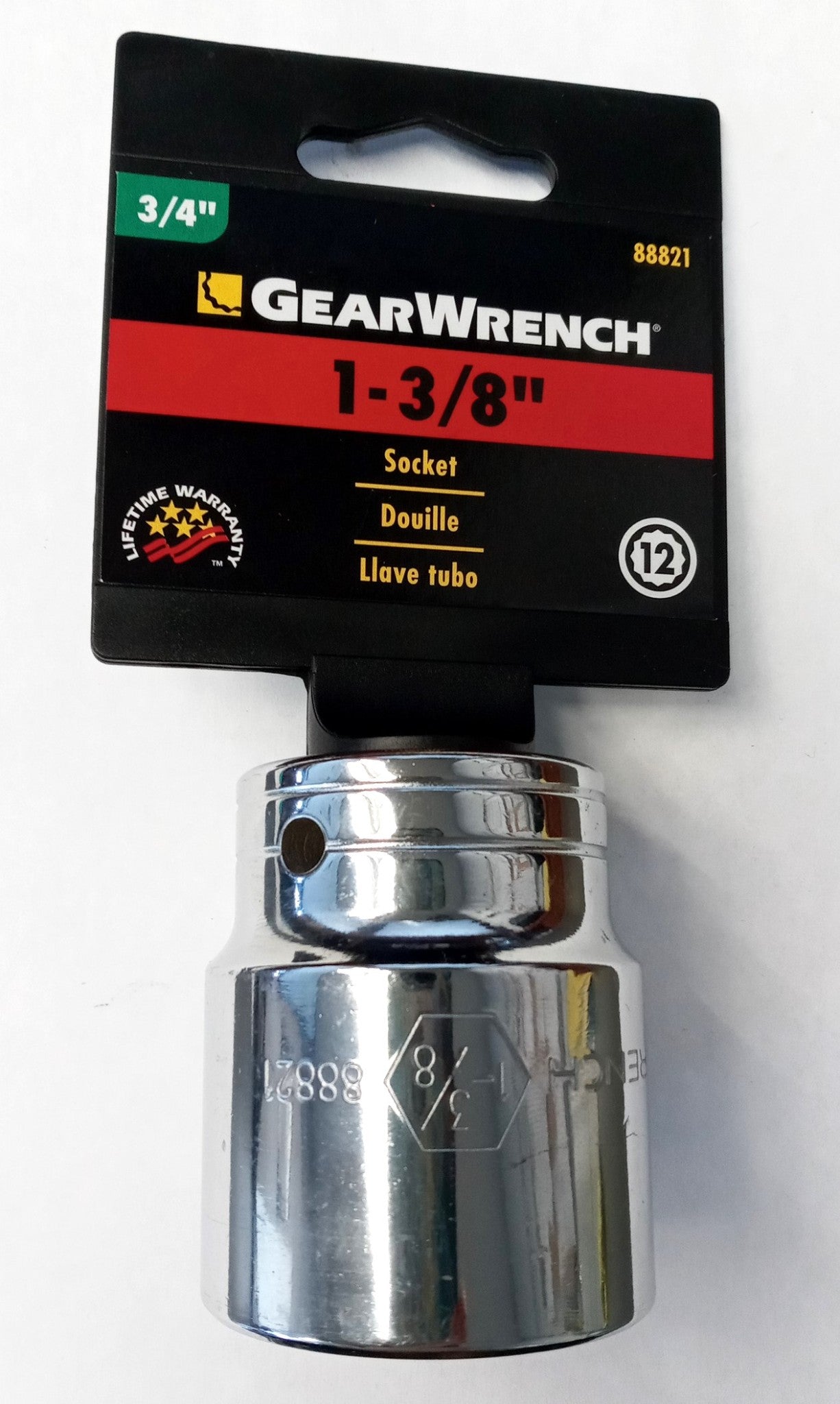 GearWrench 3/4" Drive 1-3/8" Socket 12 Point 88821