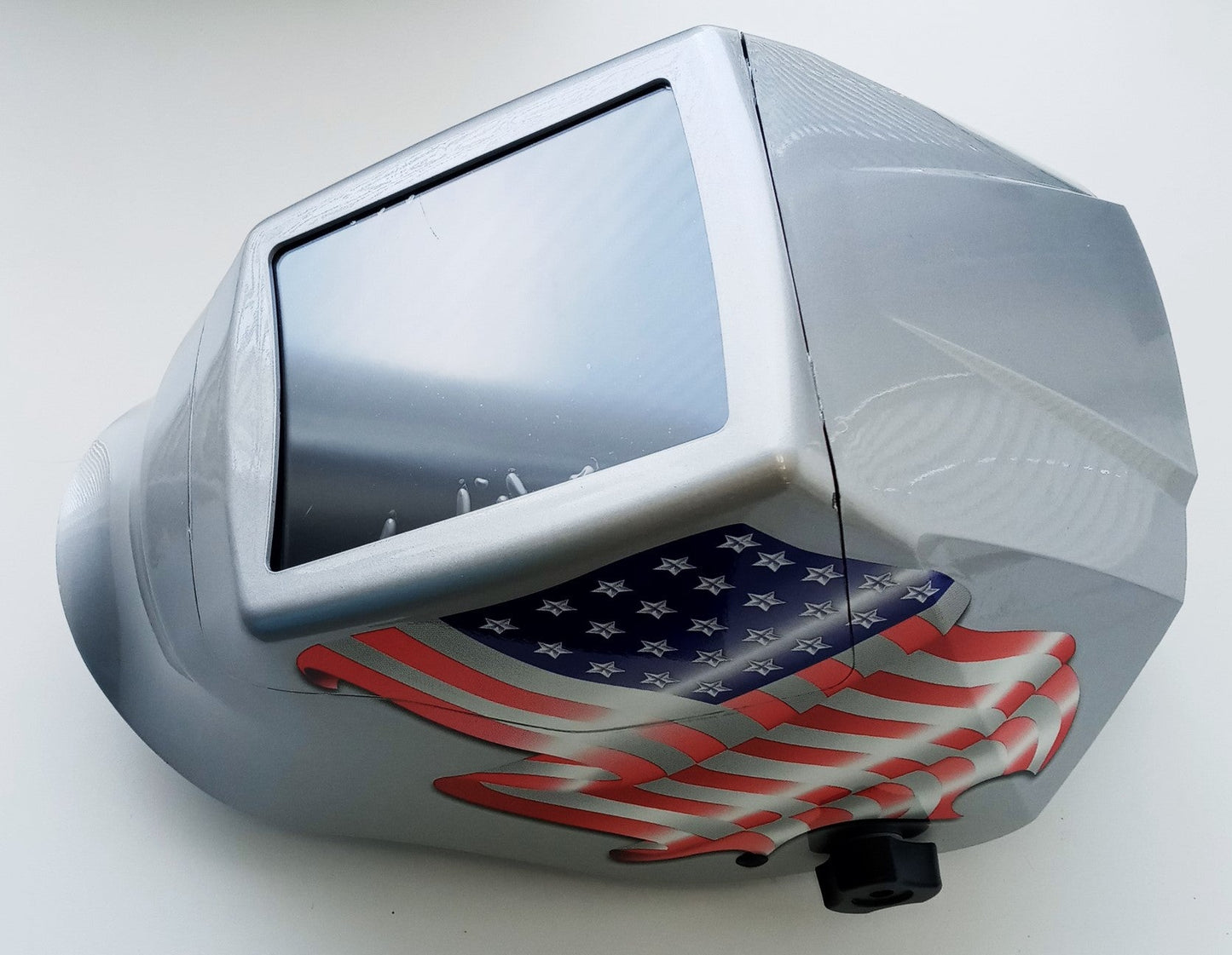 Jackson Safety H54-10SG Silver Welding Helmet With Flag
