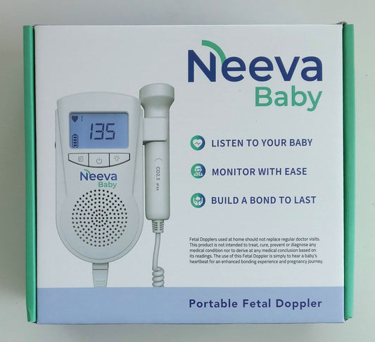 Neeva Portable Fetal Doppler, Baby Heart Rate Monitor For Home Use