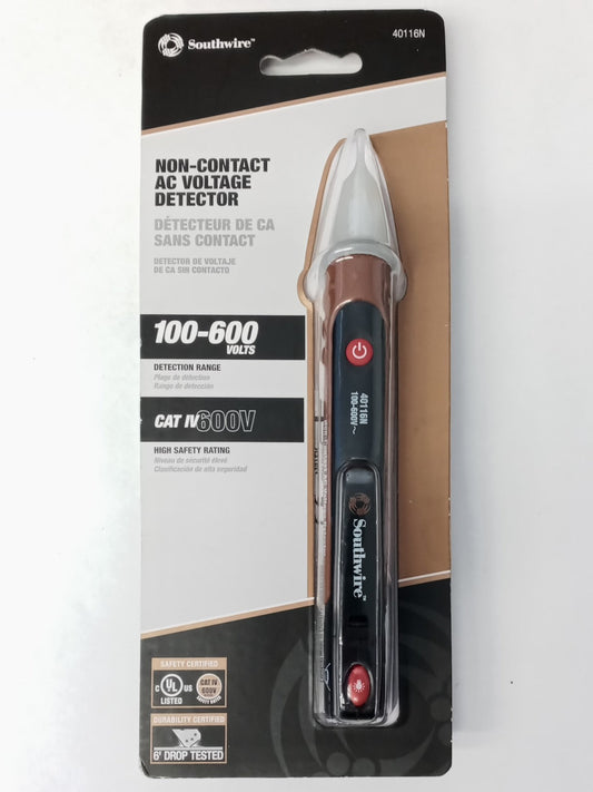 Southwire 40116N 100 to 600-Volt Non-Contact AC Voltage Detector