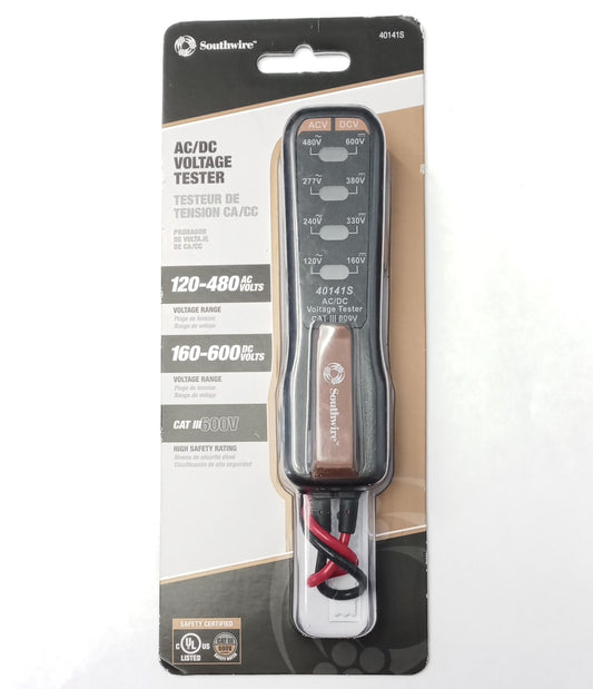 Southwire 40141S AC/DC Voltage Tester - 120-480 AC / 150-600 DC