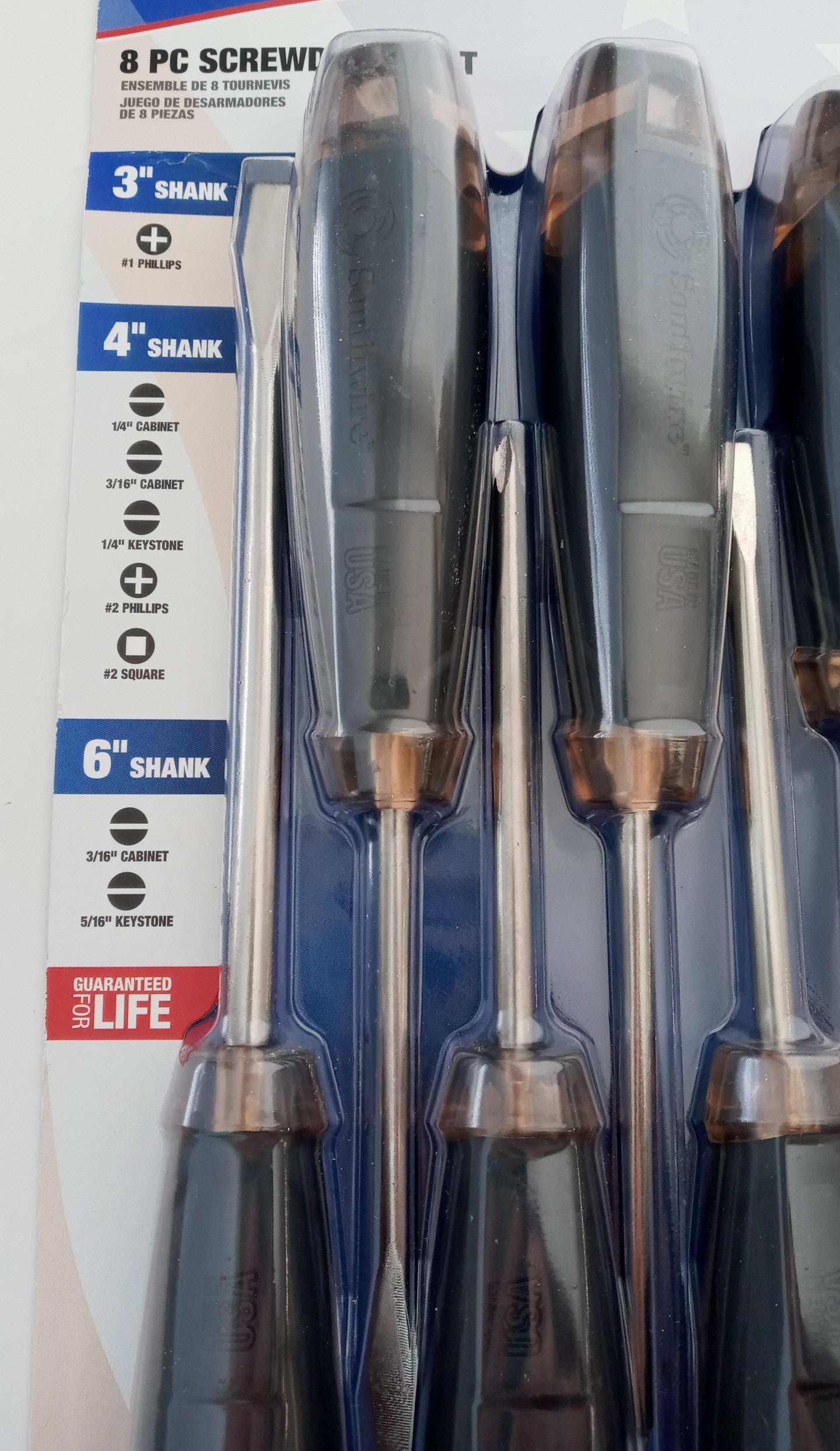 Southwire 8 Piece Screwdriver Set Cushion Grip USA SDSET8US