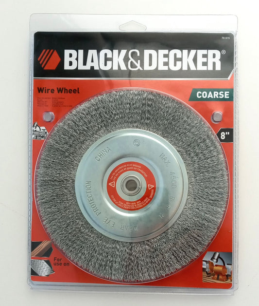 Black & Decker 70-615 8" Wire Wheel Coarse Bench Grinder