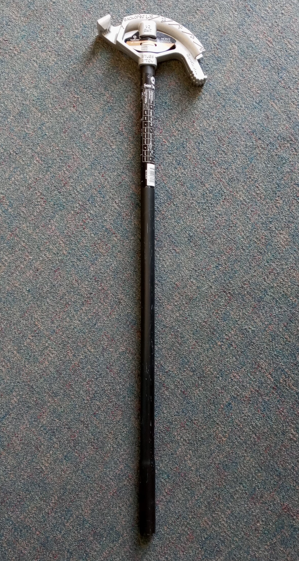 Southwire 1/2" EMT Aluminum Head Handheld Grooved Hook Conduit Bender MCB1/2