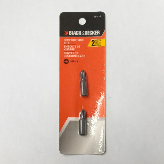 Black & Decker #3 Philips Screwdriving Bits 2pcs 71-410