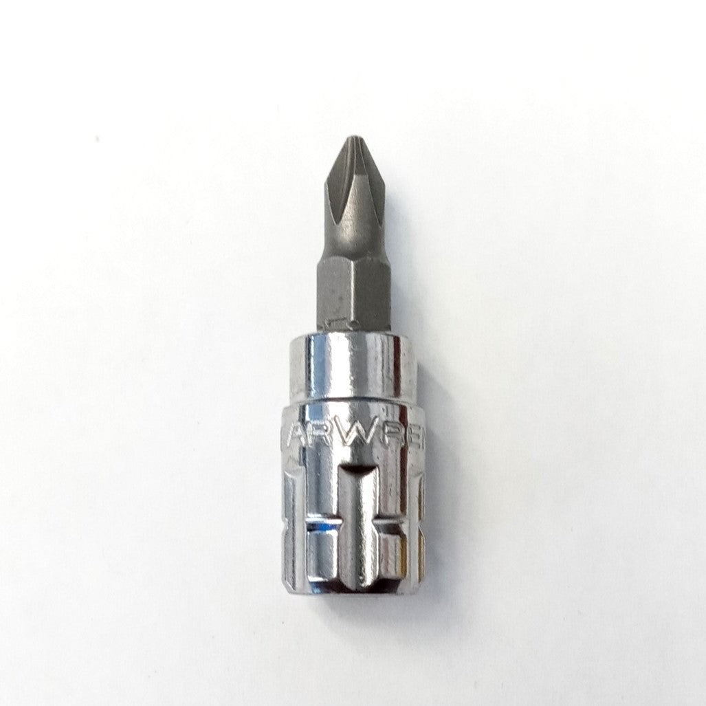 GearWrench #1 Phillips Vortex Pass-Thru Bit Socket 1/4" Dr 89001D