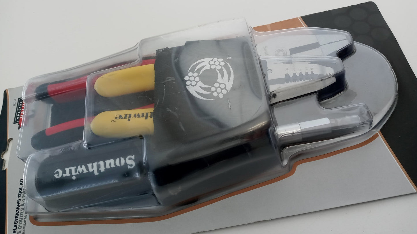 Southwire EKIT-4 4-Piece Electrician's Tool Kit With Nylon Carrying Pouch