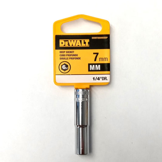 DeWalt 7mm Deep Socket 6 Point 1/4" Drive DWMT860950SP
