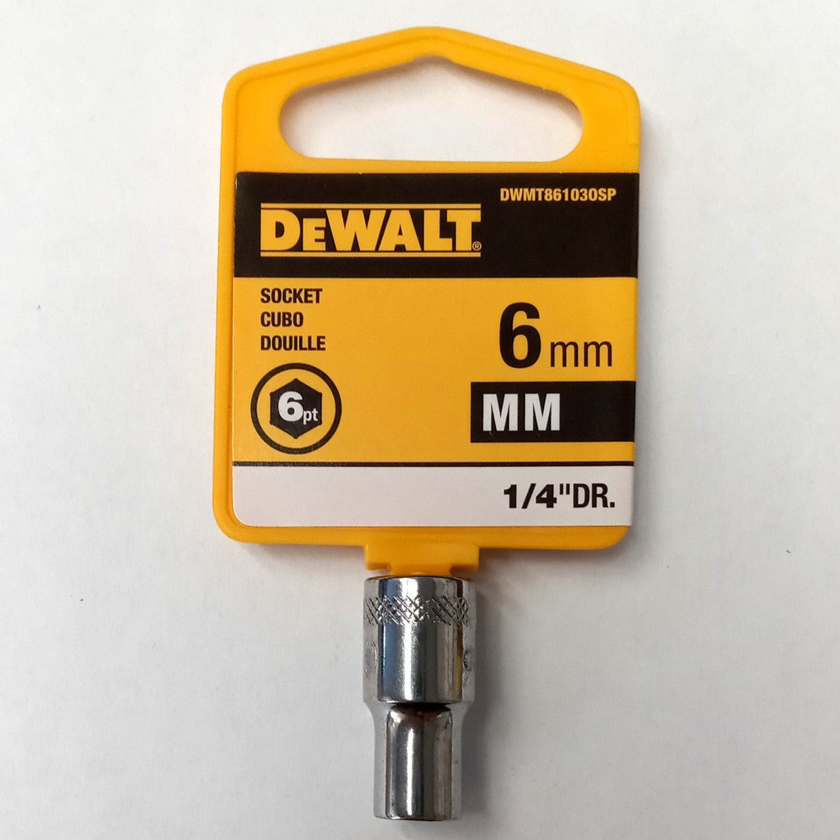 DeWalt 6mm Socket 6-Point 1/4" Drive DWMT861030SP