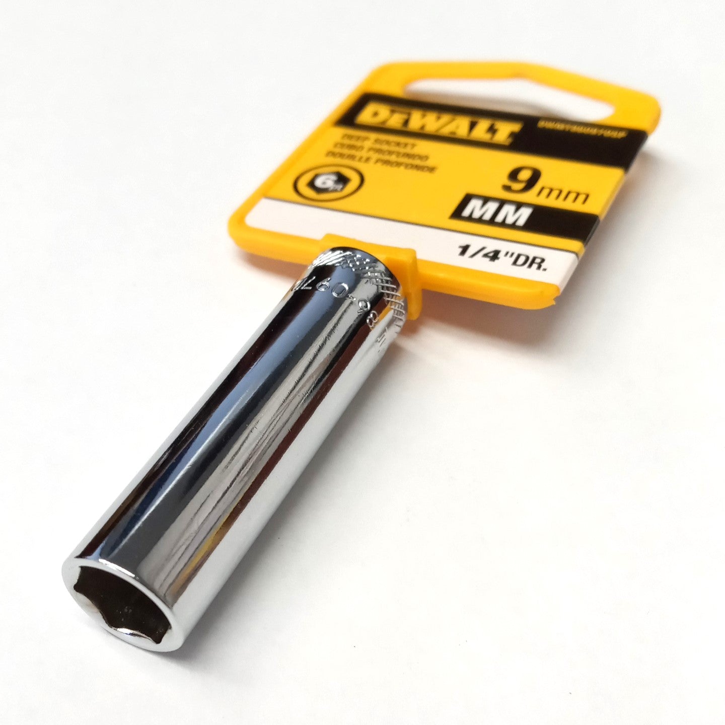 DeWalt 9mm Deep Socket 6-Point 1/4" Drive DWMT860970SP