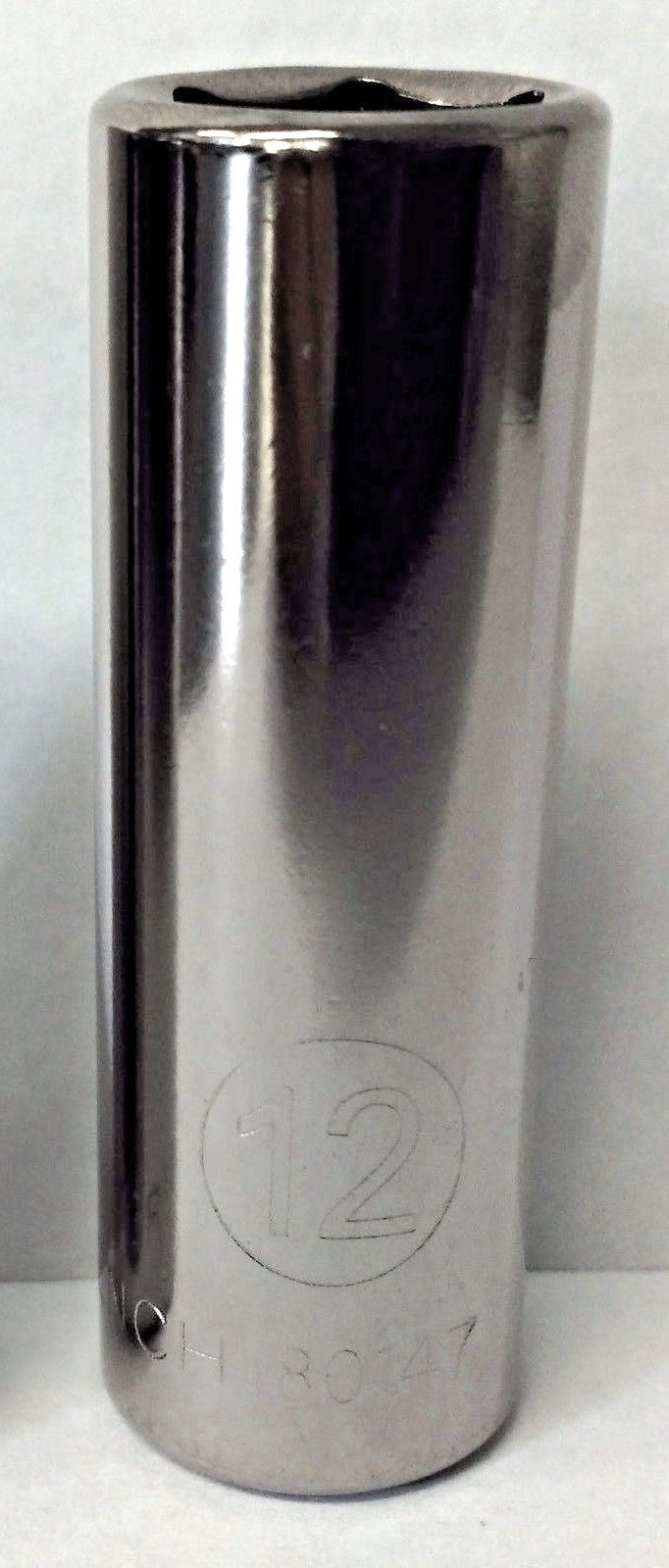 Gearwrench 80147 1/4" Drive 6 Point Deep Metric Socket 12MM