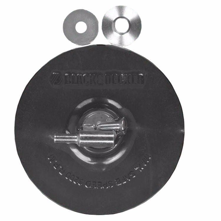 Black & Decker U1302 5" Backing Pad with 1/4" Attached Shank