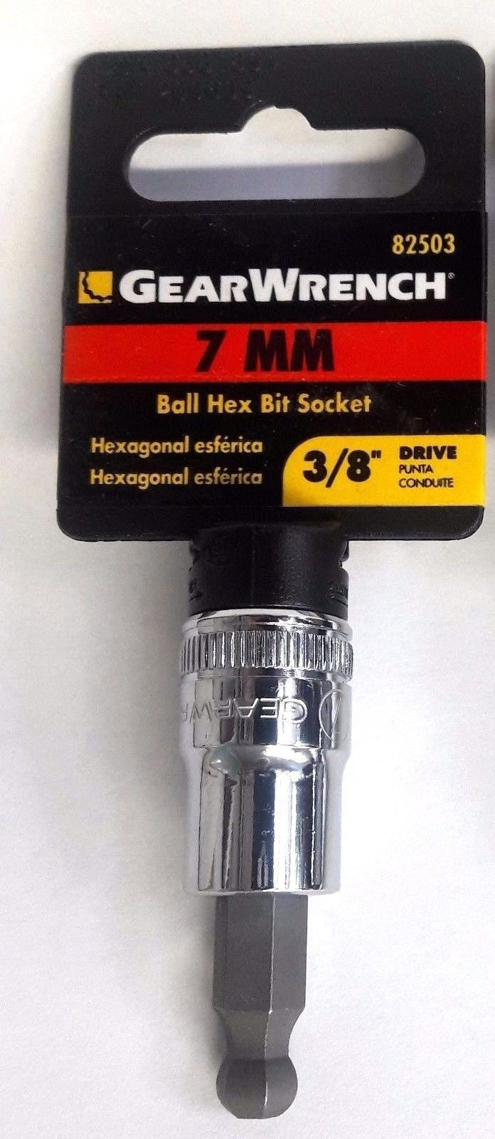 Gearwrench 7mm Ball Hex Bit Socket 3/8" Drive 82503