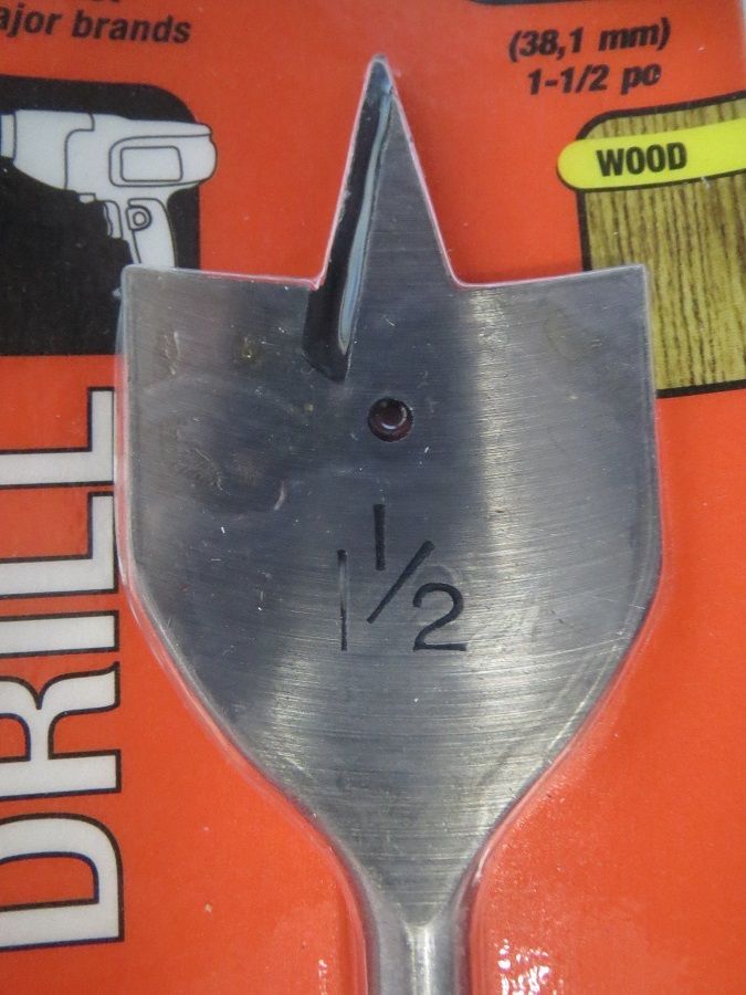 Black & Decker 17216 1-1/2" Wood Boring Spade Bit