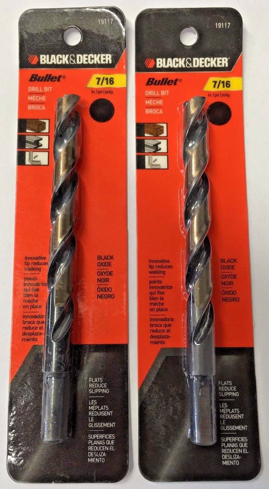 Black & Decker 19117 7/16" Bullet Drill Bit 2PKS
