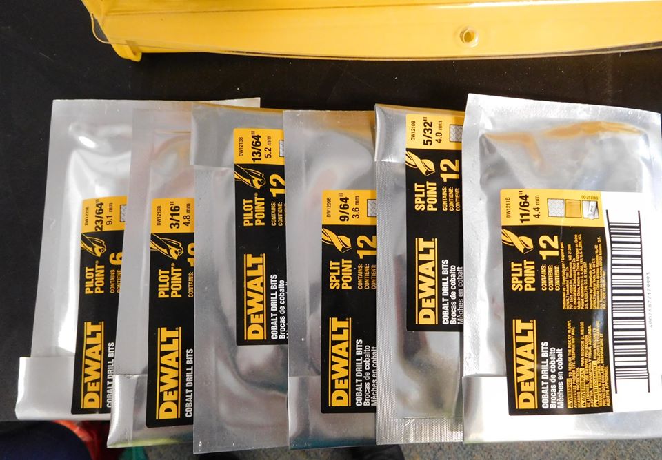 Dewalt Drill Bit Display Case with 270 Cobalt Pilot Point Drill Bits