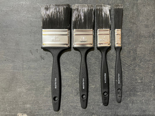EZPAINTR 50062 Poly Varn Utility Paint Brush 4pc. Assorted Sizes