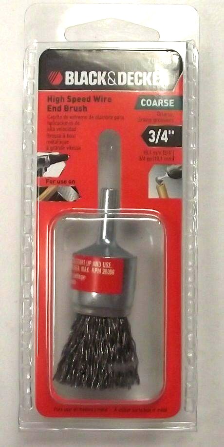 Black & Decker 3/4" Coarse High Speed Wire End Brush 70-600