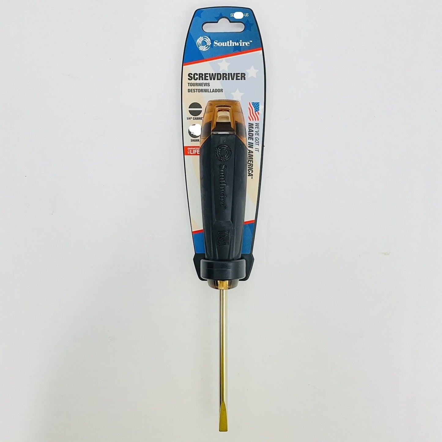 Southwire SD1/4C6-US 1/4” Cabinet Tip Screwdriver 6” Shank Made in USA