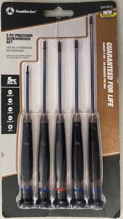Southwire Sdpcset5 5 Pc Precision Screwdriver Set