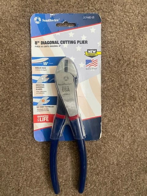 Southwire DCPA8D-US 8" Angled Head Diagonal Cutting Pliers USA