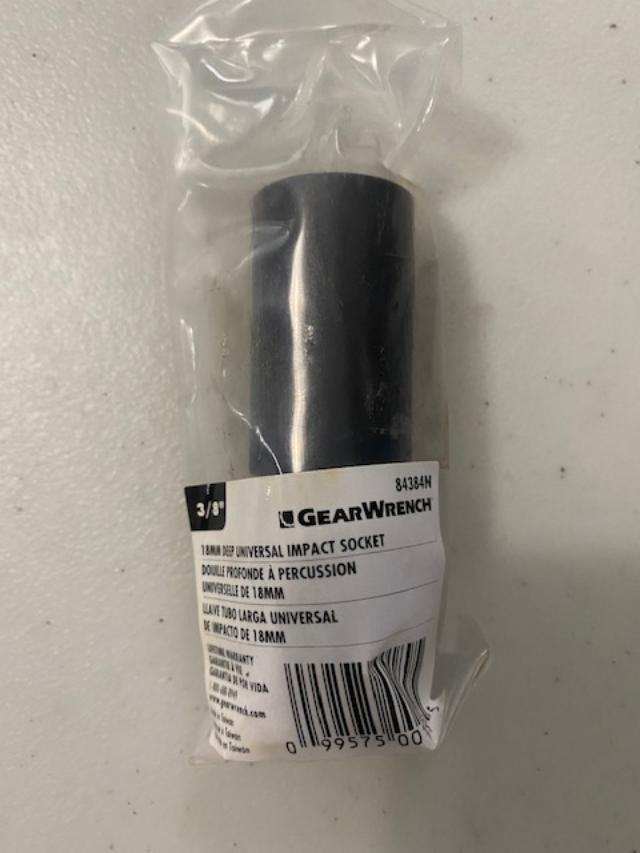 GearWrench 18mm 3/8" Drive Universal Impact Socket 6pt 84384N
